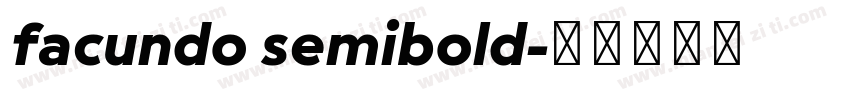 facundo semibold字体转换